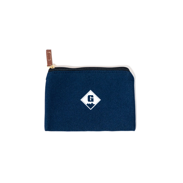 GO OUT JAPAN  logo pouch 藍色小物袋 (官方商品)